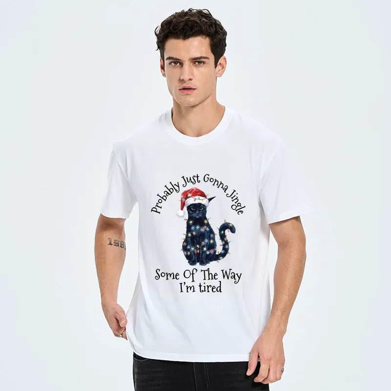 Kyoto-Lion Tired Christmas Cat Meme Classic T-Shirt