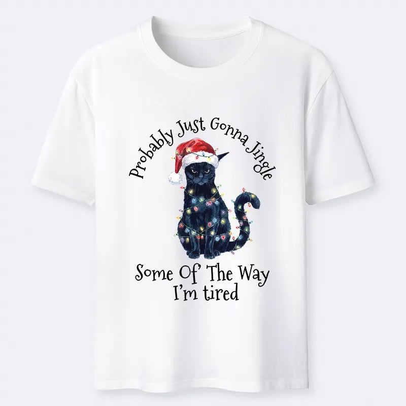 Kyoto-Lion Tired Christmas Cat Meme Classic T-Shirt