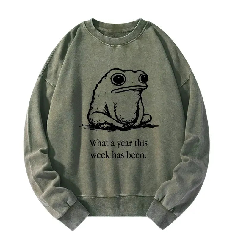 Washed Pullover for Casual Streetwear Style