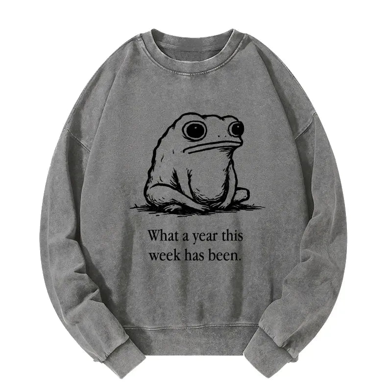 Japanese Vintage Washed Sweatshirt for Daily Wear