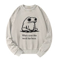 Kyoto-Lion This Week Feels Like A Whole Year Washed Sweatshirt