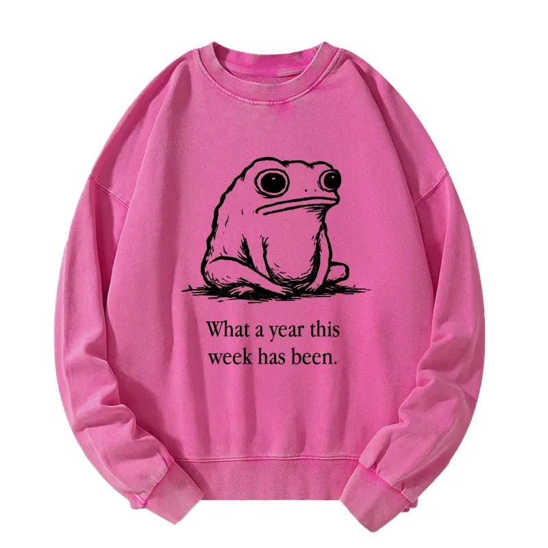 Washed Pullover for Casual Streetwear Style