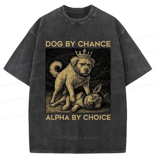 Kyoto-Lion Birth Of The Dog King Washed T-Shirt