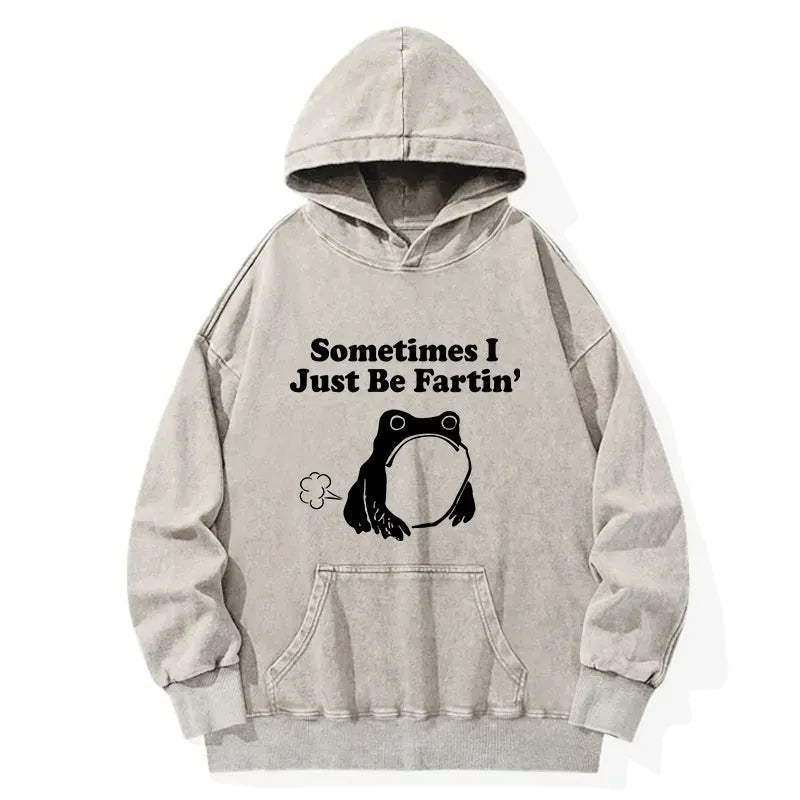 Funny farting frog hoodie gift idea