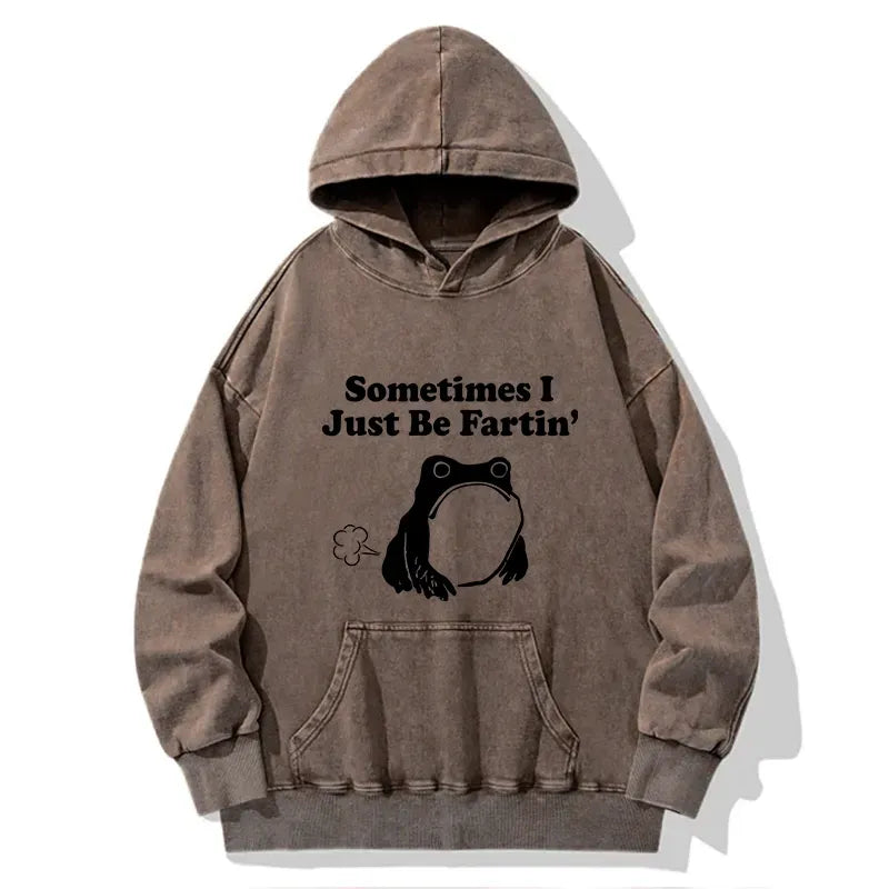 Funny farting frog hoodie gift idea