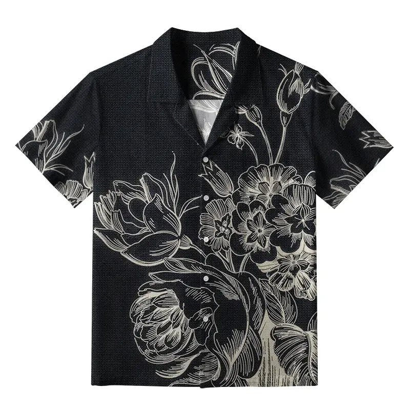 Vintage Kyoto Lion Aloha Shirt Trendy