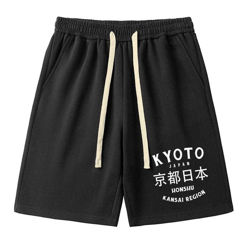 kyoto japan kanji shorts for summer