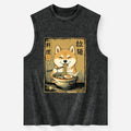 Kyoto-Lion Happy Shiba Eating Ramen Washed Tank
