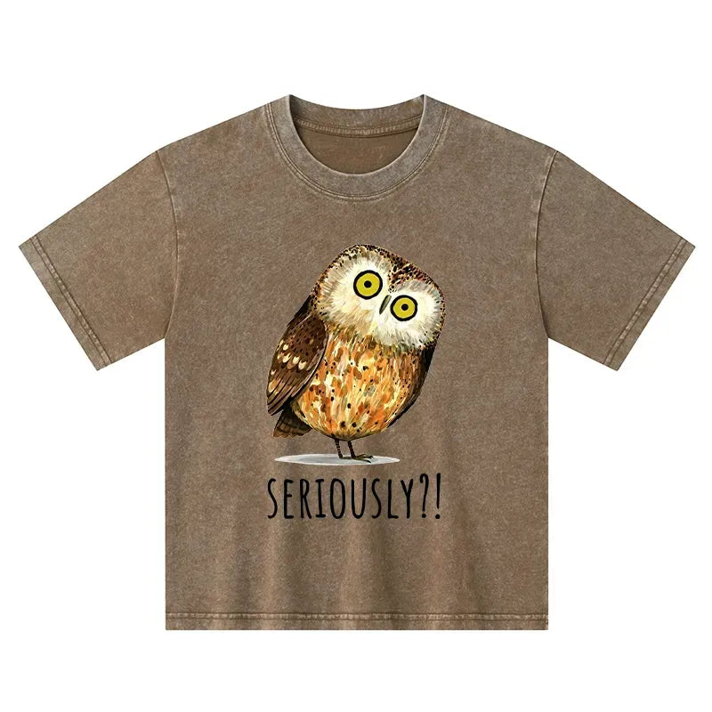 Funny Owl Meme Kids T-Shirt