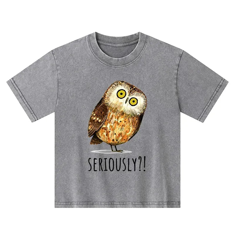 Funny Owl Meme Kids T-Shirt