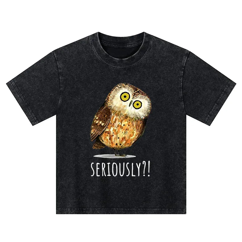 Funny Owl Meme Kids T-Shirt