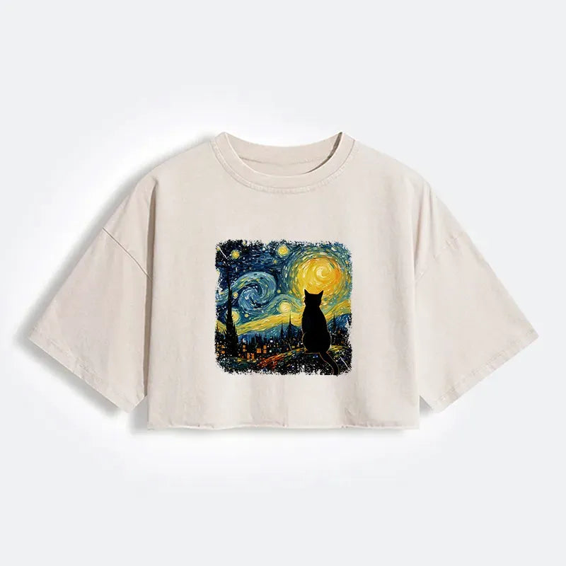 washed crop top with free shipping