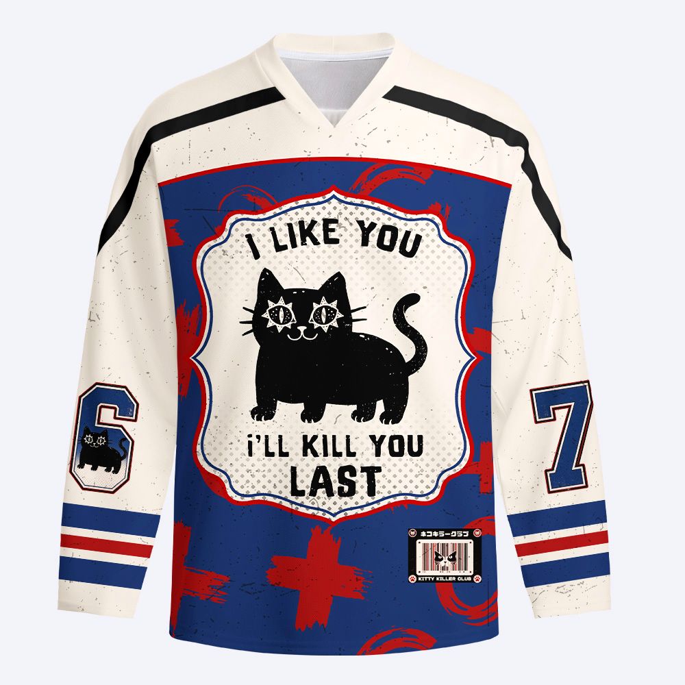 Kyoto-Lion Killer Kitty Long-Sleeve Hockey Jersey