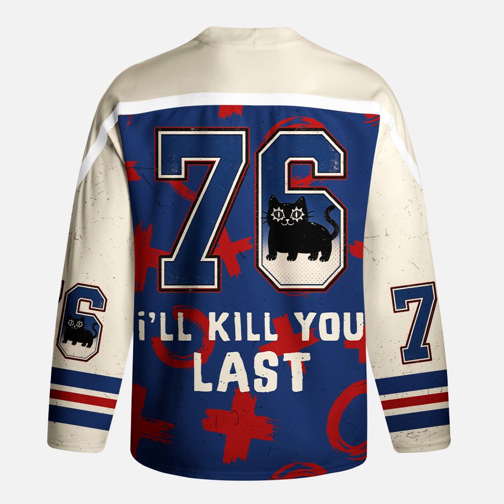 Kyoto-Lion Killer Kitty Long-Sleeve Hockey Jersey