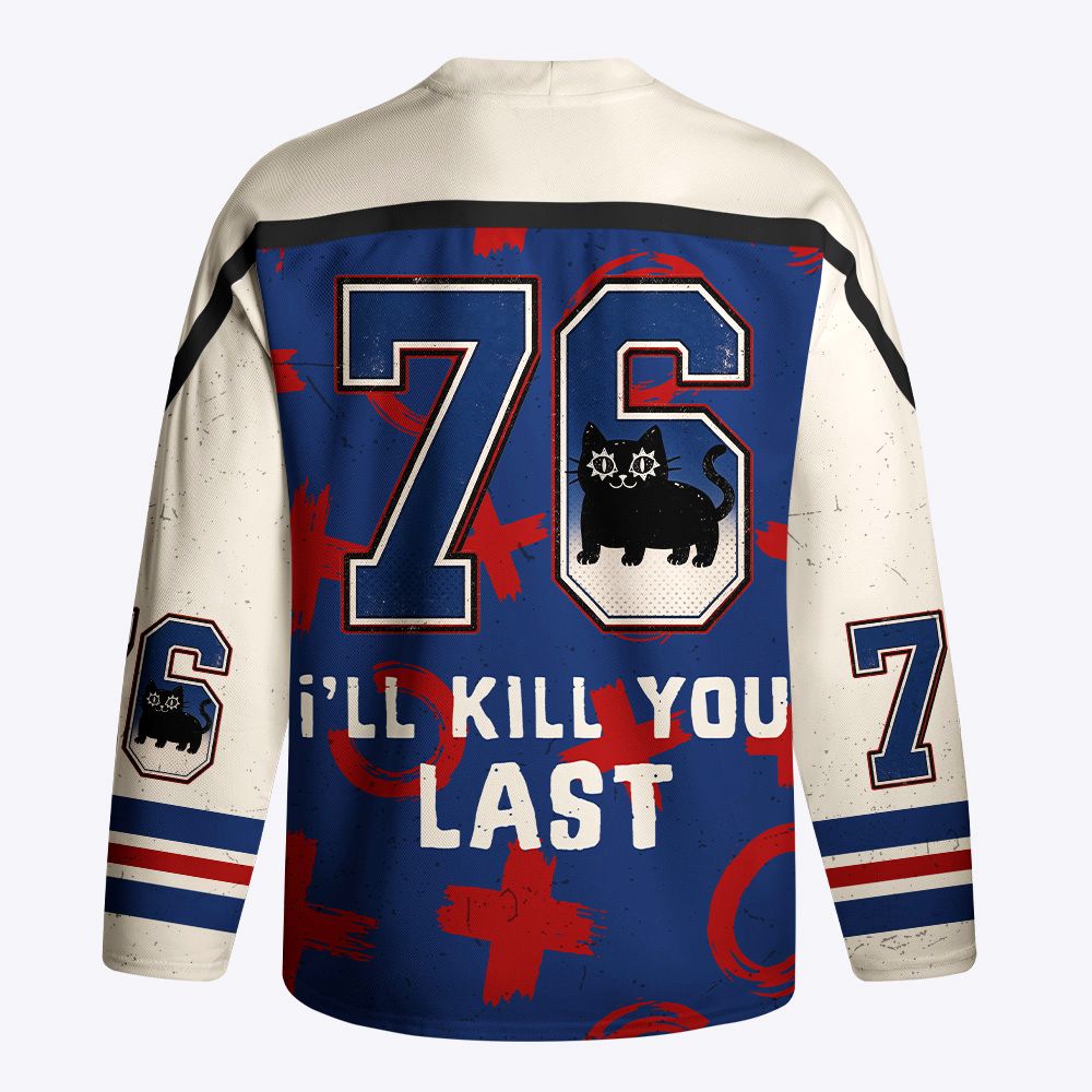 Kyoto-Lion Killer Kitty Long-Sleeve Hockey Jersey