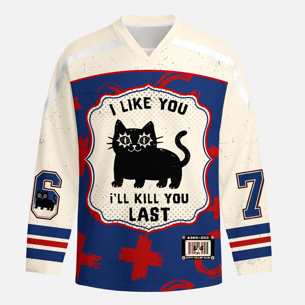 Kyoto-Lion Killer Kitty Long-Sleeve Hockey Jersey