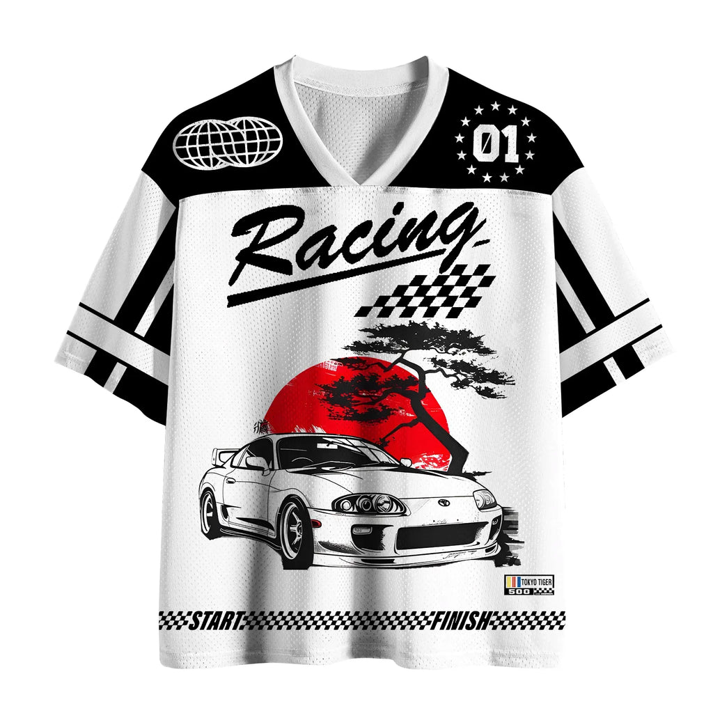Japanese Streetwear Classic Mesh Jersey