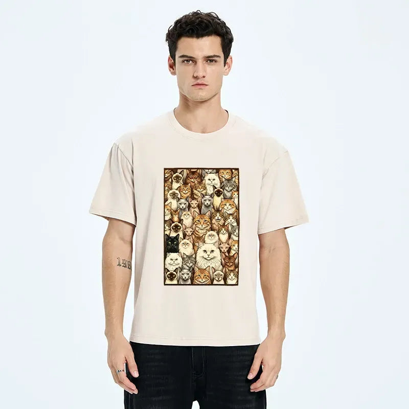 Japanese Cat T-Shirt for Daily Wear