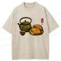 Japanese tea ceremony cat t-shirt