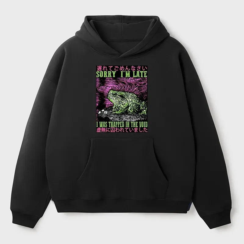 Japanese Frog Hoodie for Streetwear Fans