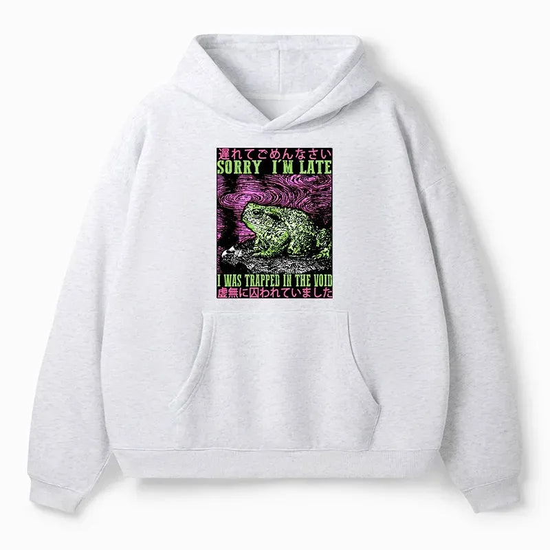 Kyoto-Lion Frogs Trapped In The Void Adult Fleece Hoodie