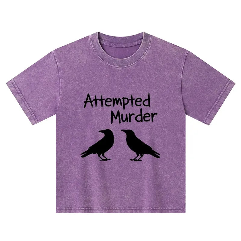 funny crow joke t-shirt for kids