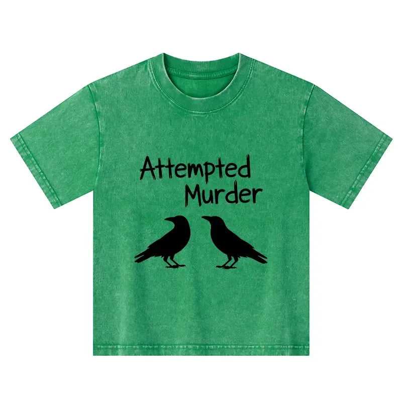 funny crow joke t-shirt for kids