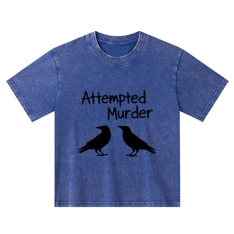 funny crow joke t-shirt for kids
