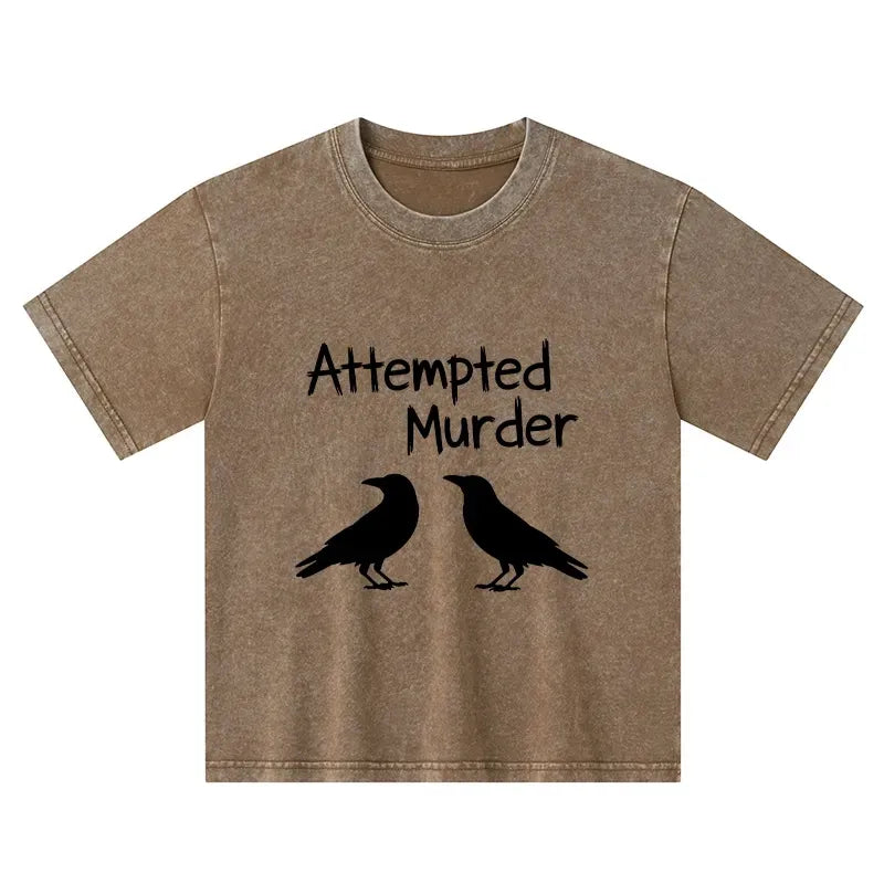 funny crow joke t-shirt for kids