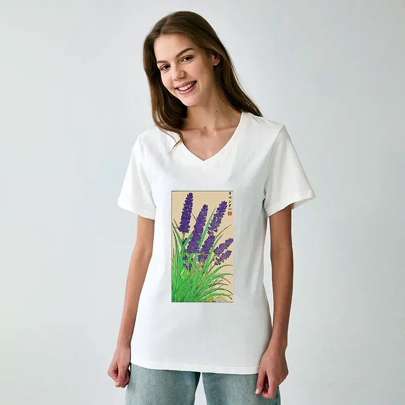 Lavender Classic Tee for Summer Vacation