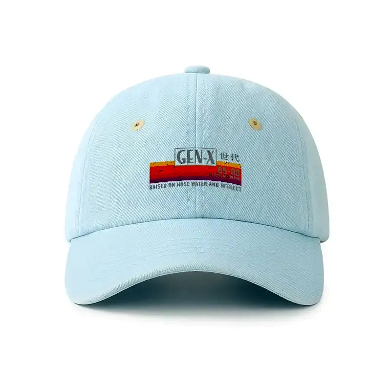 Kyoto-Lion Retro Denim Cap for Daily Wear