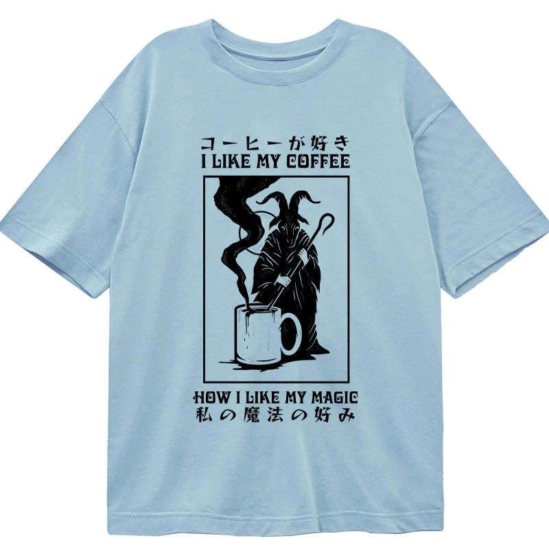 japanese culture coffee t-shirt