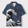 Vintage Ukiyo-e Cuban Collar Shirt