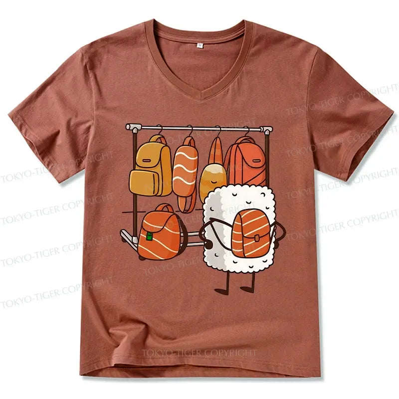 Kyoto-Lion Sushi Is Selecting Backpacks V-Neck Classic T-Shirt