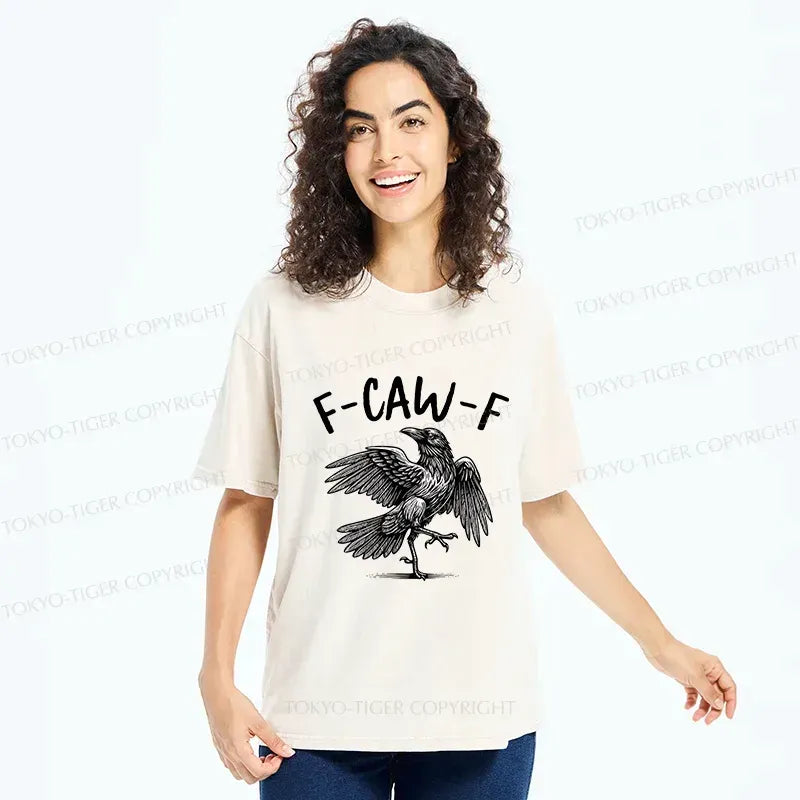 Funny Japanese Washed T-Shirt for Daily Wear