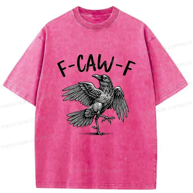 Kyoto-Lion Crow's Cry Funny Washed T-Shirt