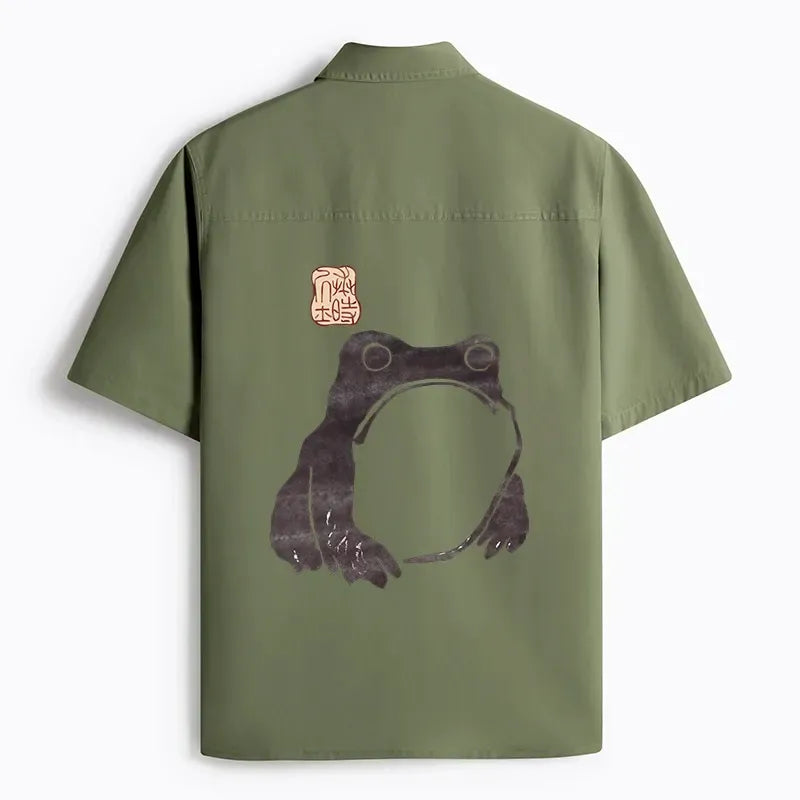 Japanese Woodblock Print Frog Shirt