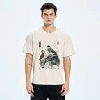 kyoto-lion japanese folk art tee on sale