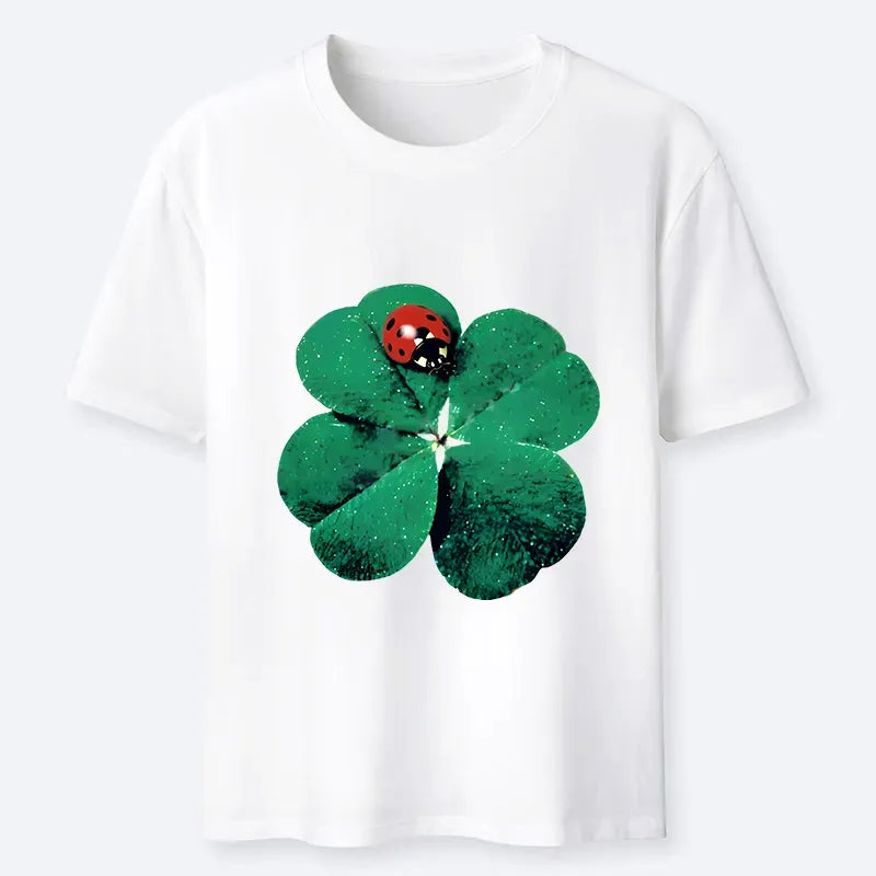 Lucky Clover Unisex Cotton Tee on Sale