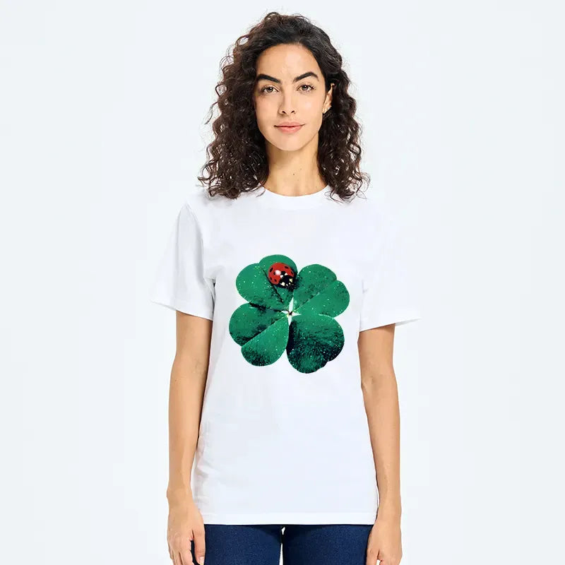 Kyoto-Lion Ladybug And Lucky Clover Classic T-Shirt