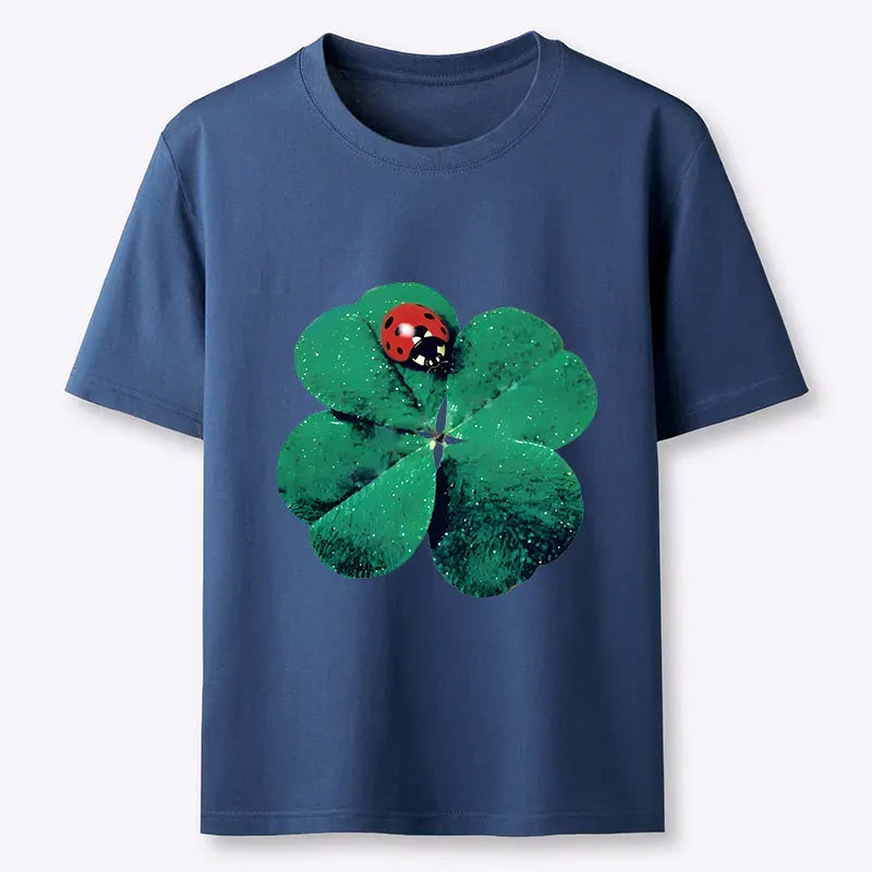 Lucky Clover Unisex Cotton Tee on Sale