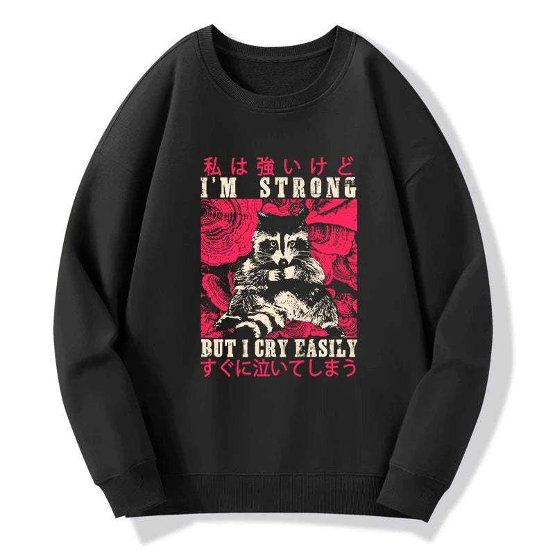 Comfortable raccoon sweatshirt for daily wear