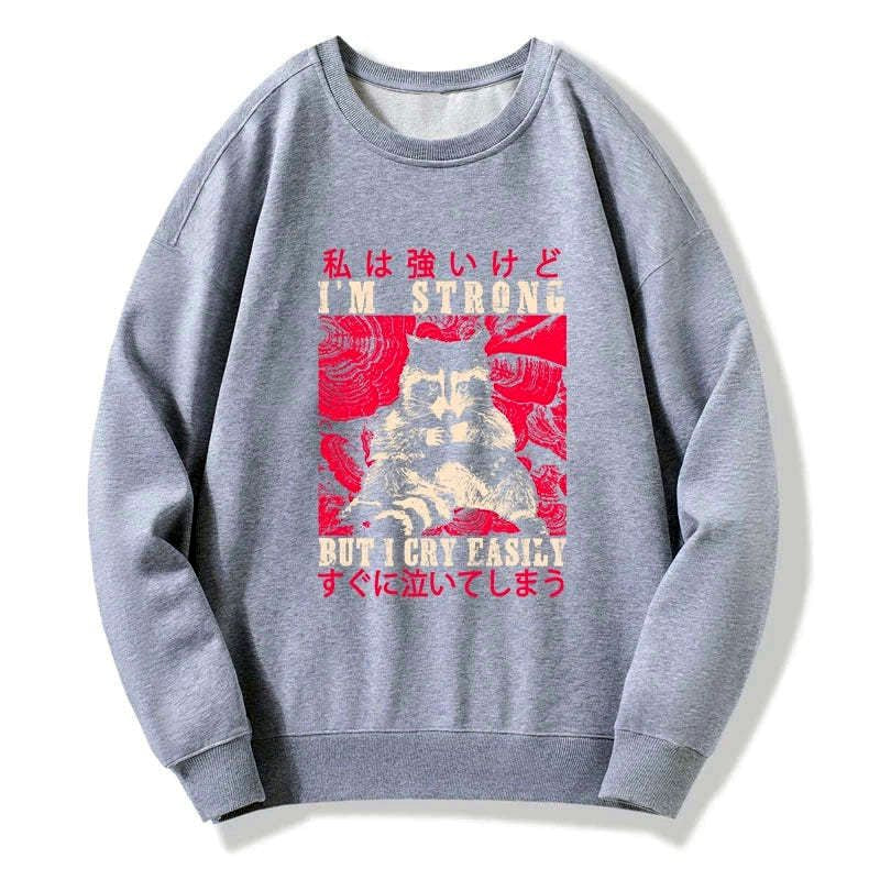 Comfortable raccoon sweatshirt for daily wear