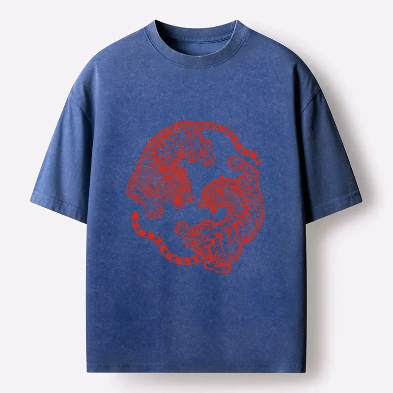 japanese vintage tiger t-shirt for daily wear