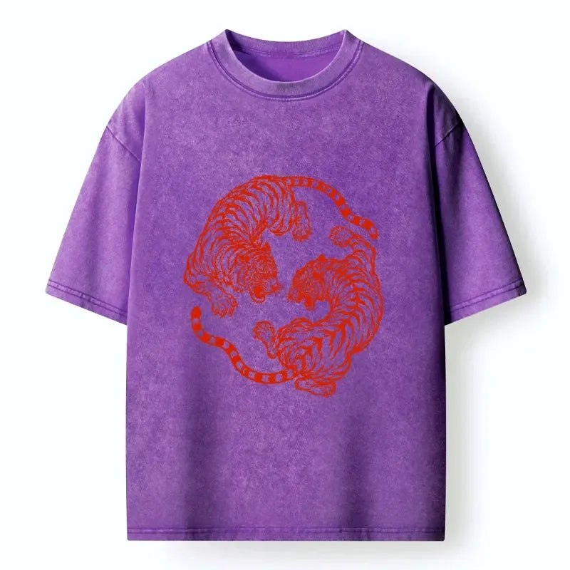 japanese vintage tiger t-shirt for daily wear