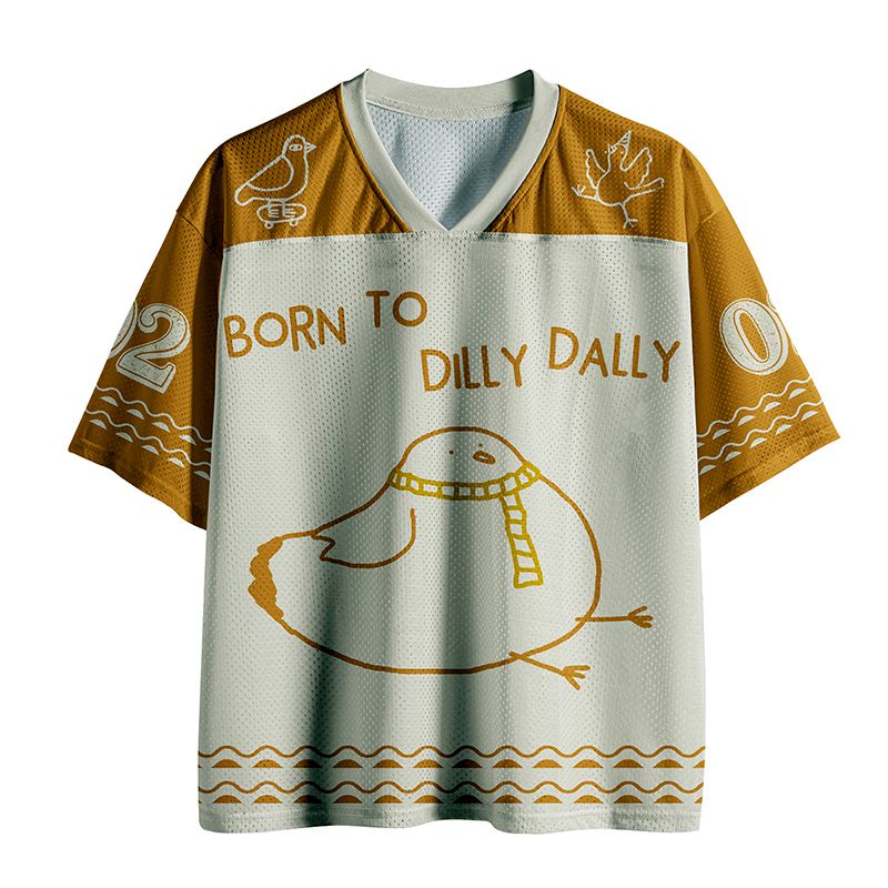 Funny mesh jersey for daily wear
