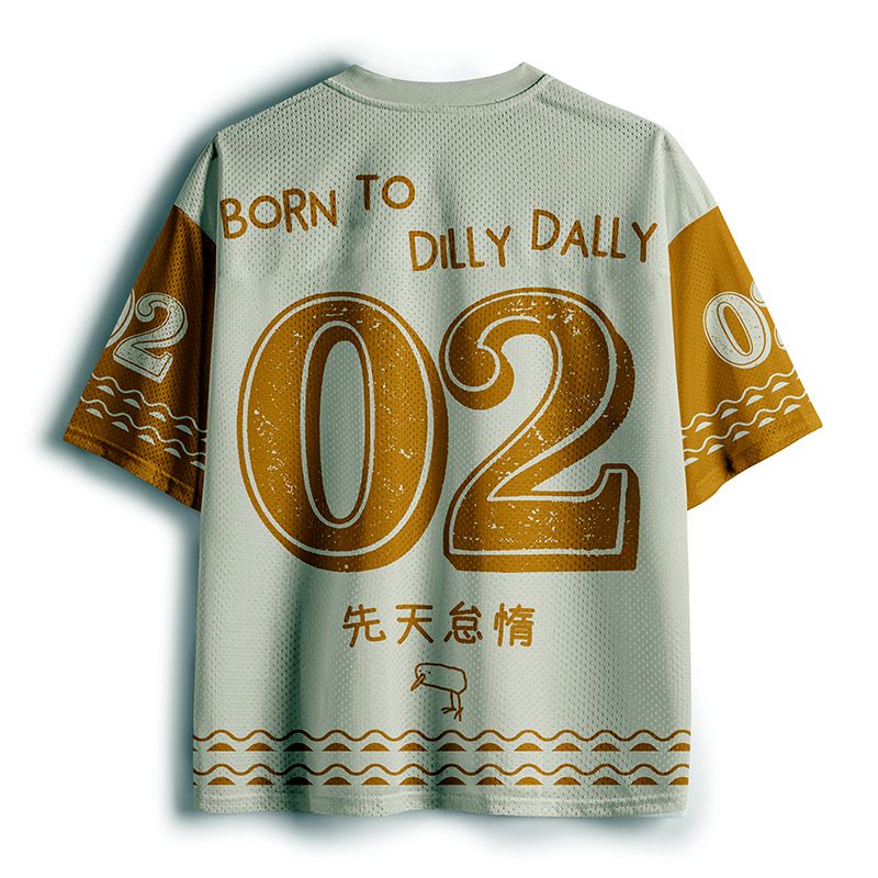 Japanese style unisex mesh jersey