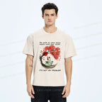 Kyoto-Lion Funny It's Not My Problem Washed T-Shirt