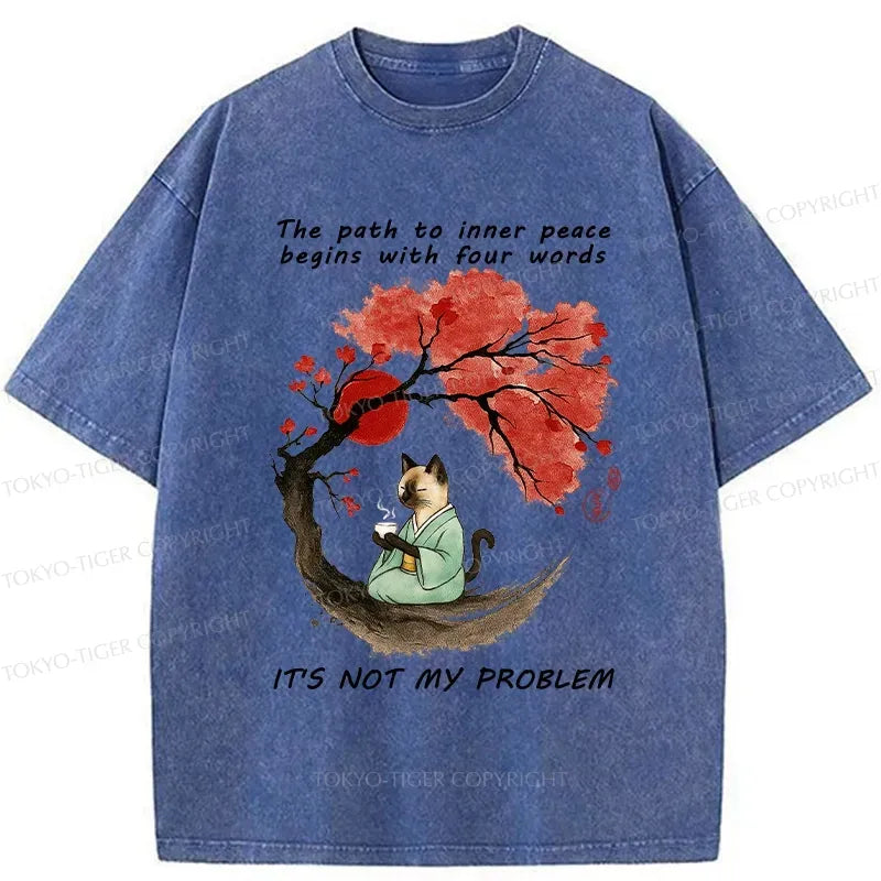 Funny Japanese Vintage Washed T-Shirt