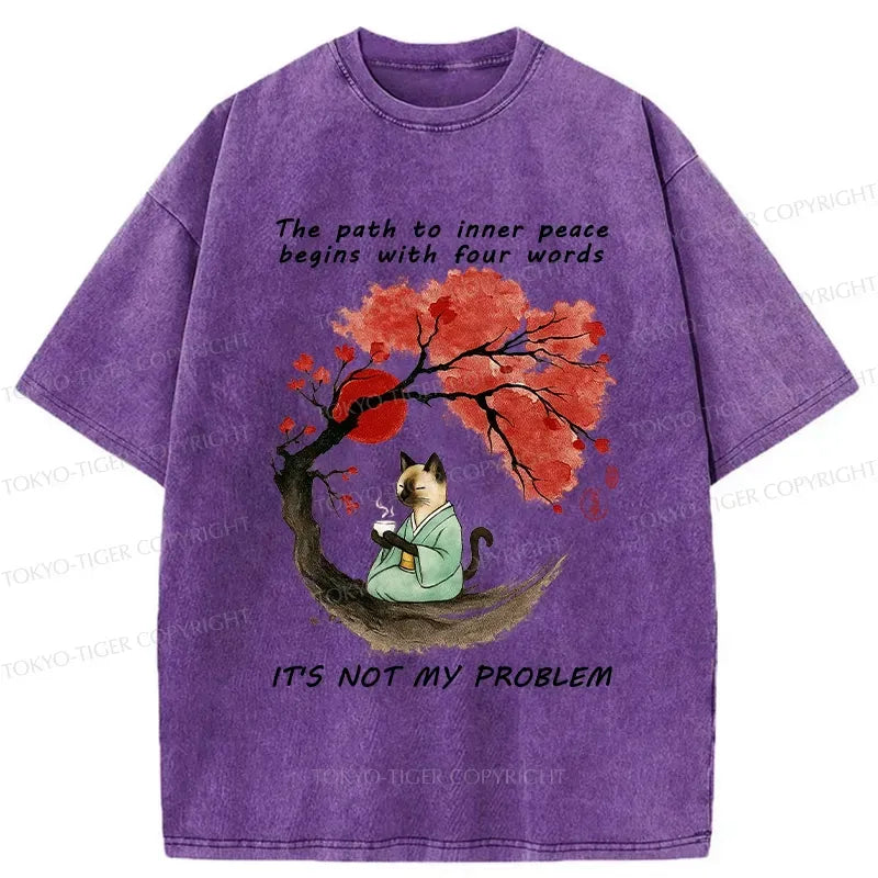 Funny Japanese Vintage Washed T-Shirt
